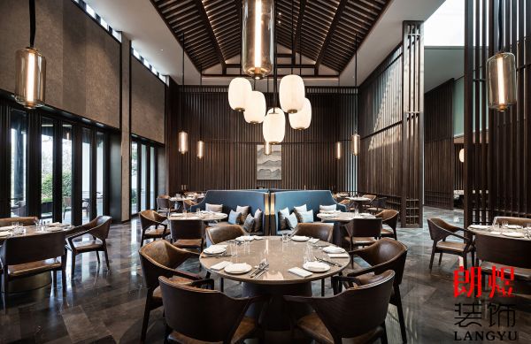 新中式酒店装修设计餐厅