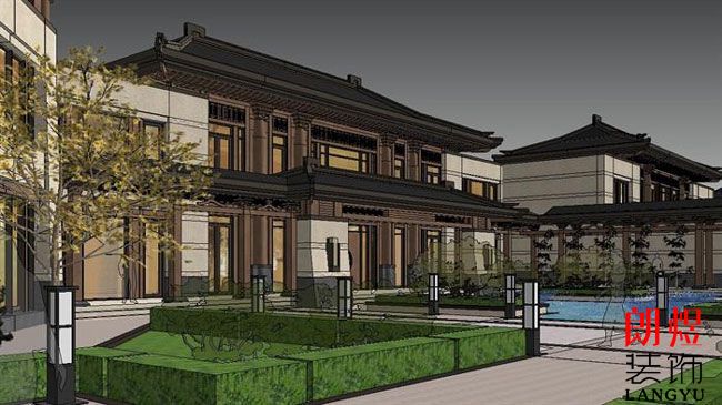 中式酒店建筑设计图