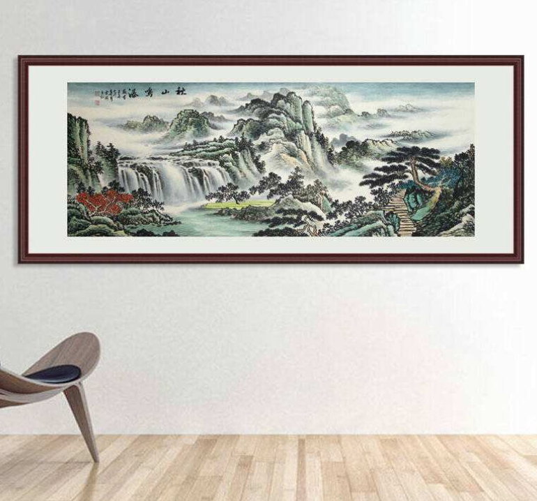 风水画_成都公装公司_办公室装修