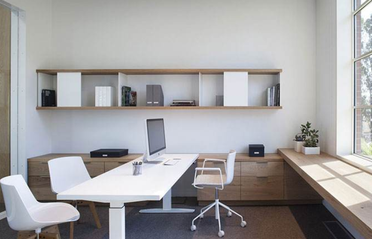 简约科技式110方小型办公室装修效果图